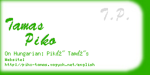 tamas piko business card